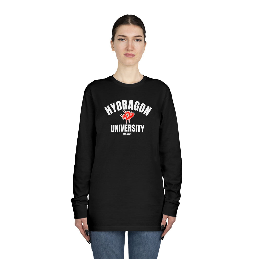 Hydragon University Long Sleeve Crewneck Tee