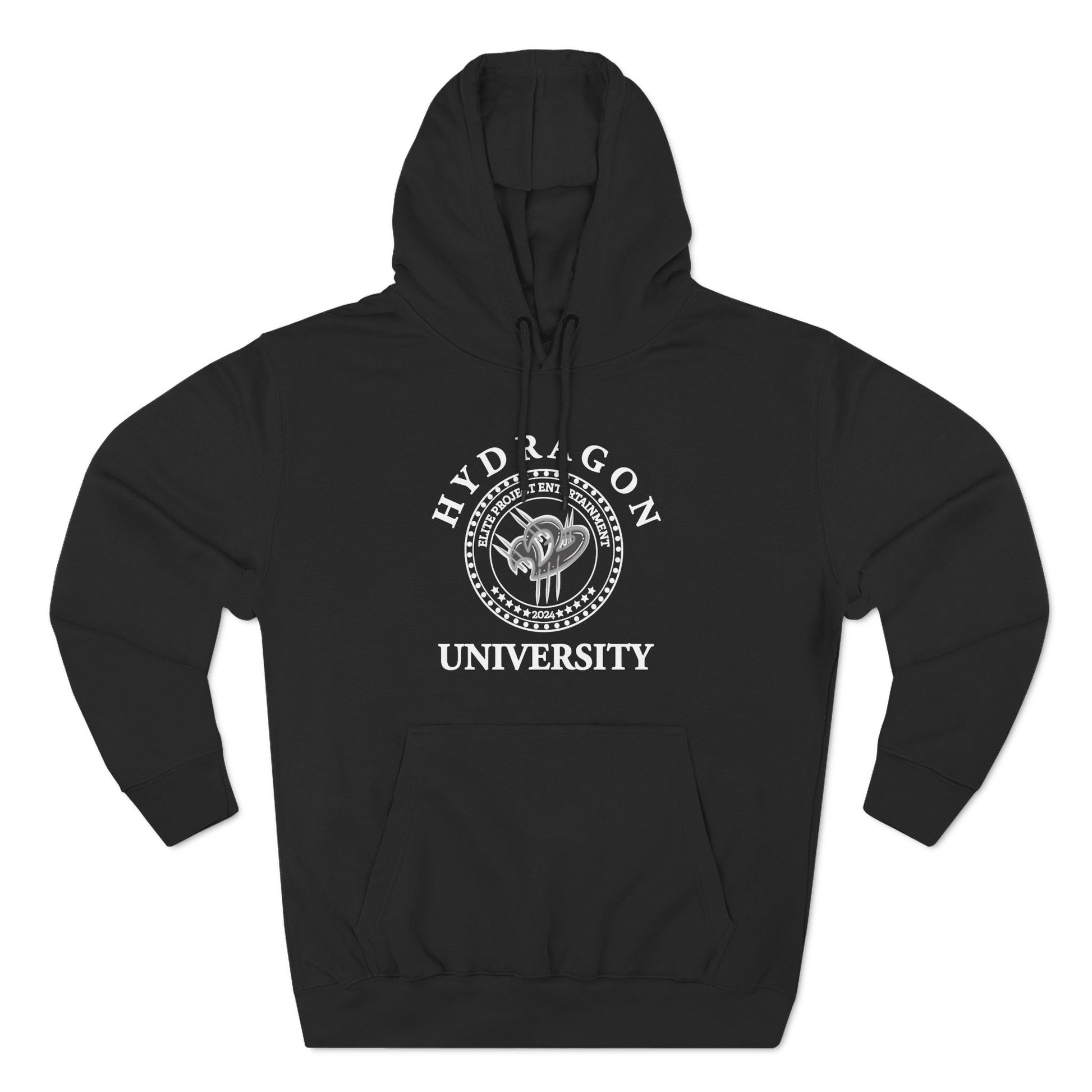 The Elite Collegiate Solid Unisex Hoodie - Black Team