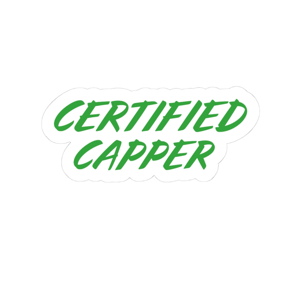 Certified Capper Kiss-Cut Sticker
