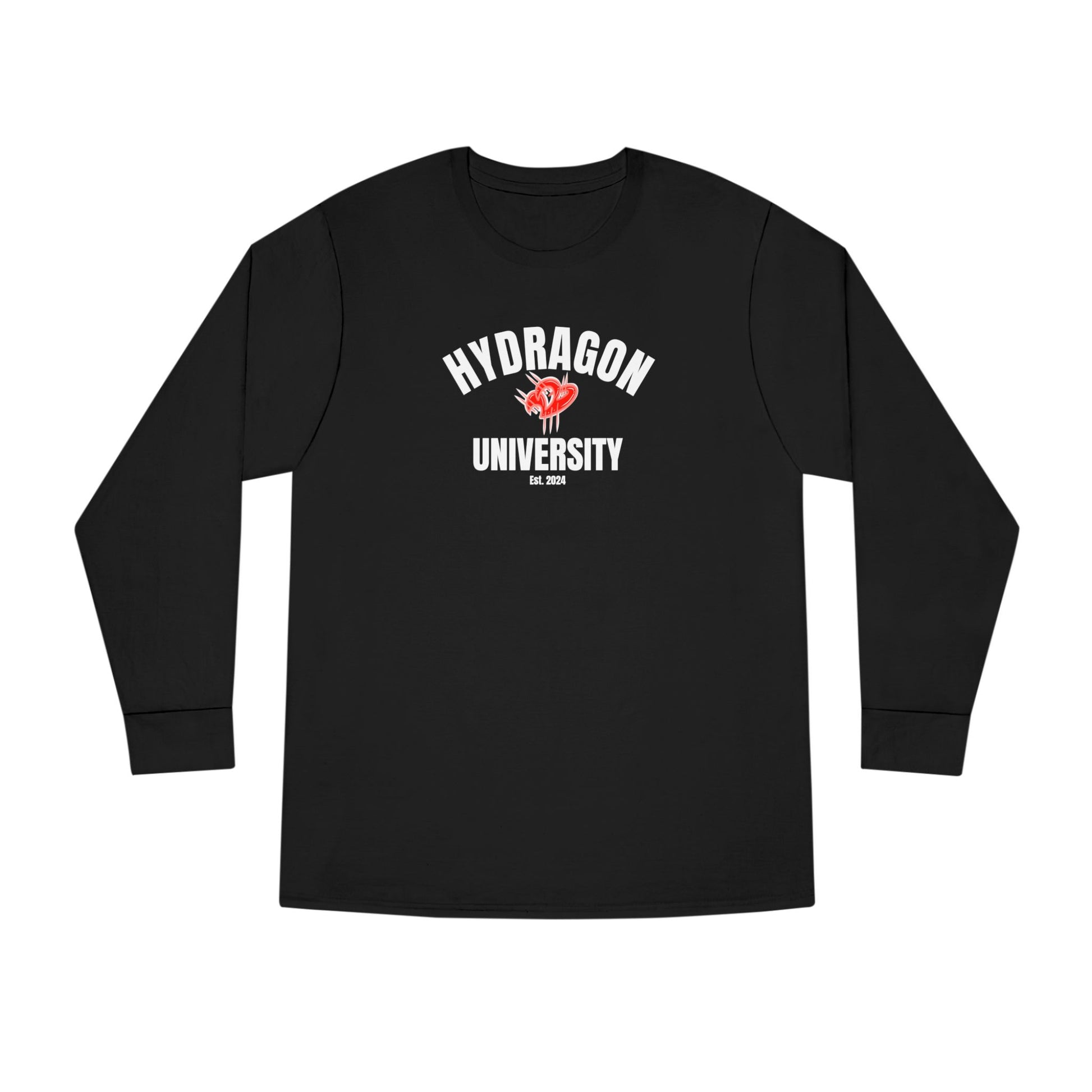 Hydragon University Long Sleeve Crewneck Tee
