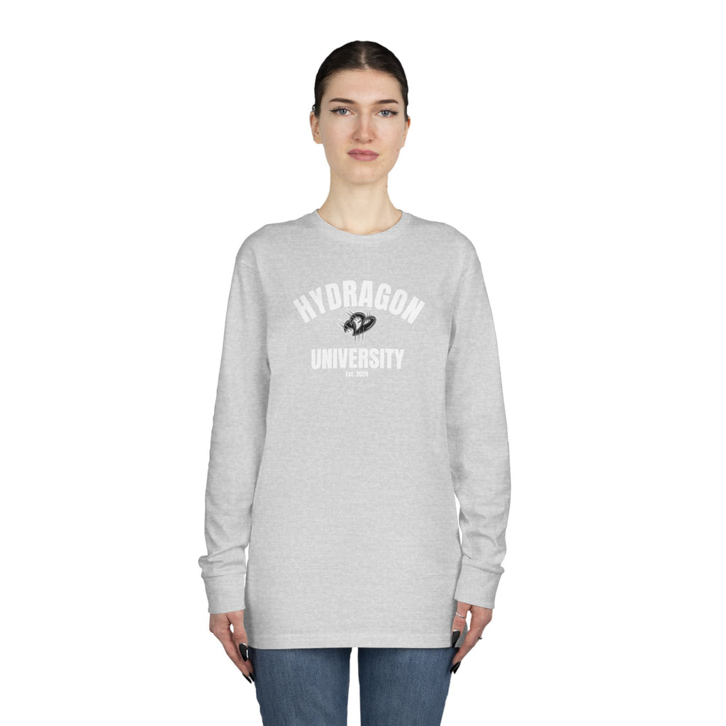 Hydragon University Long Sleeve Crewneck Tee