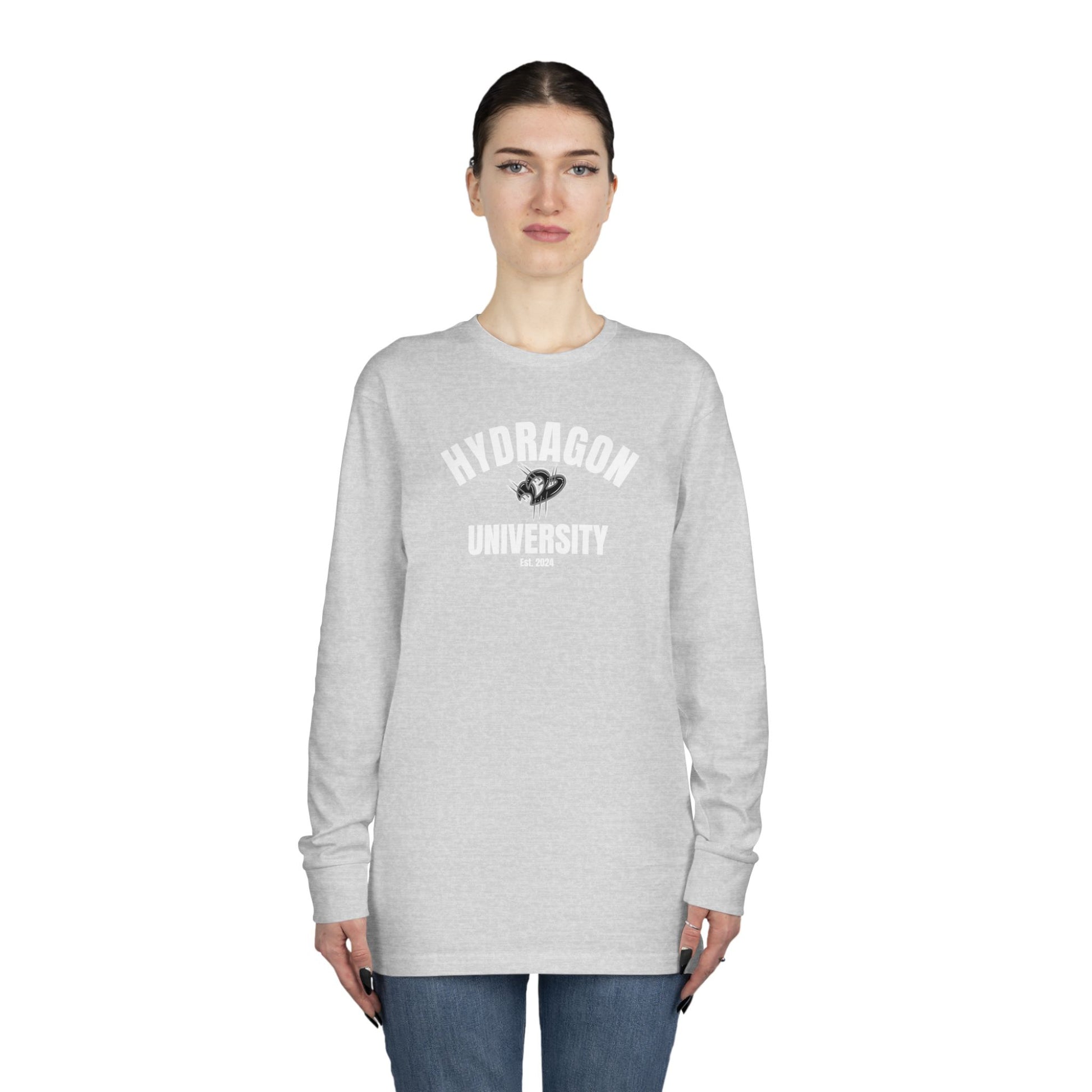 Hydragon University Long Sleeve Crewneck Tee
