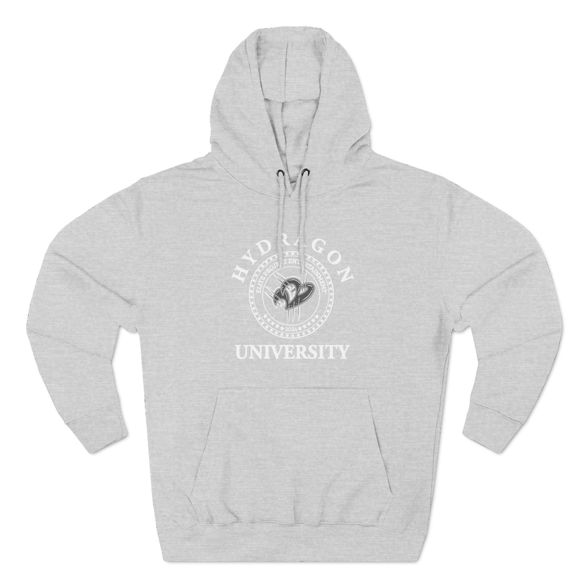The Elite Collegiate Solid Unisex Hoodie - Grey Team