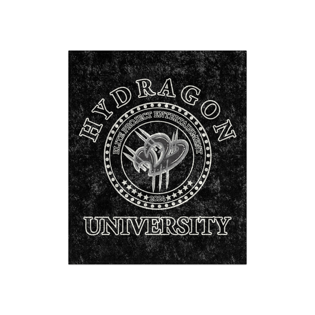 Hydragon University Crushed Velvet Blanket