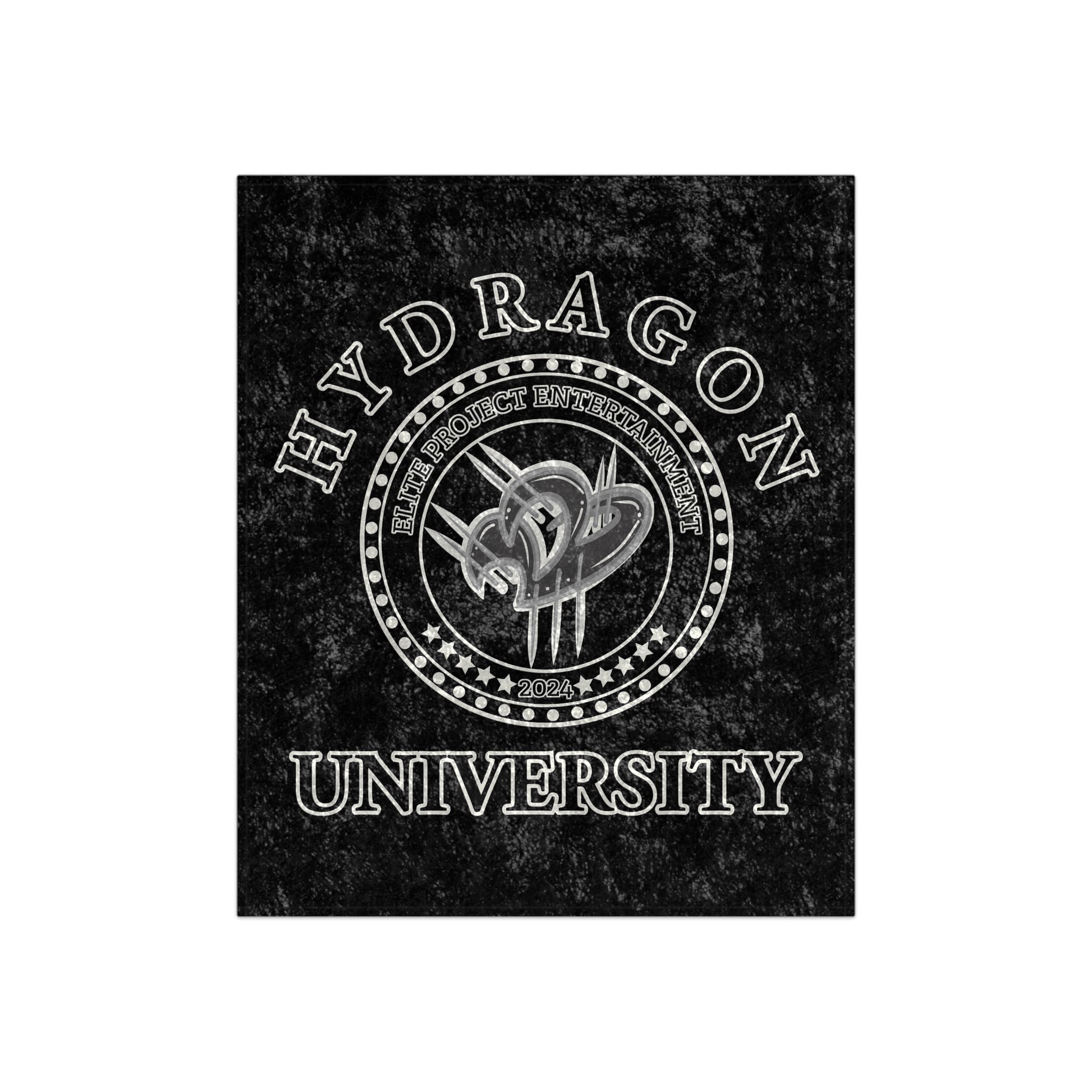 Hydragon University Crushed Velvet Blanket