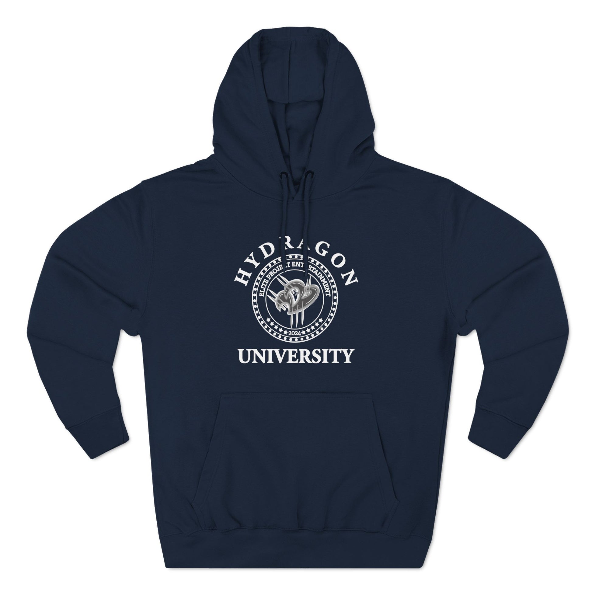 The Elite Collegiate Solid Unisex Hoodie - Navy Team