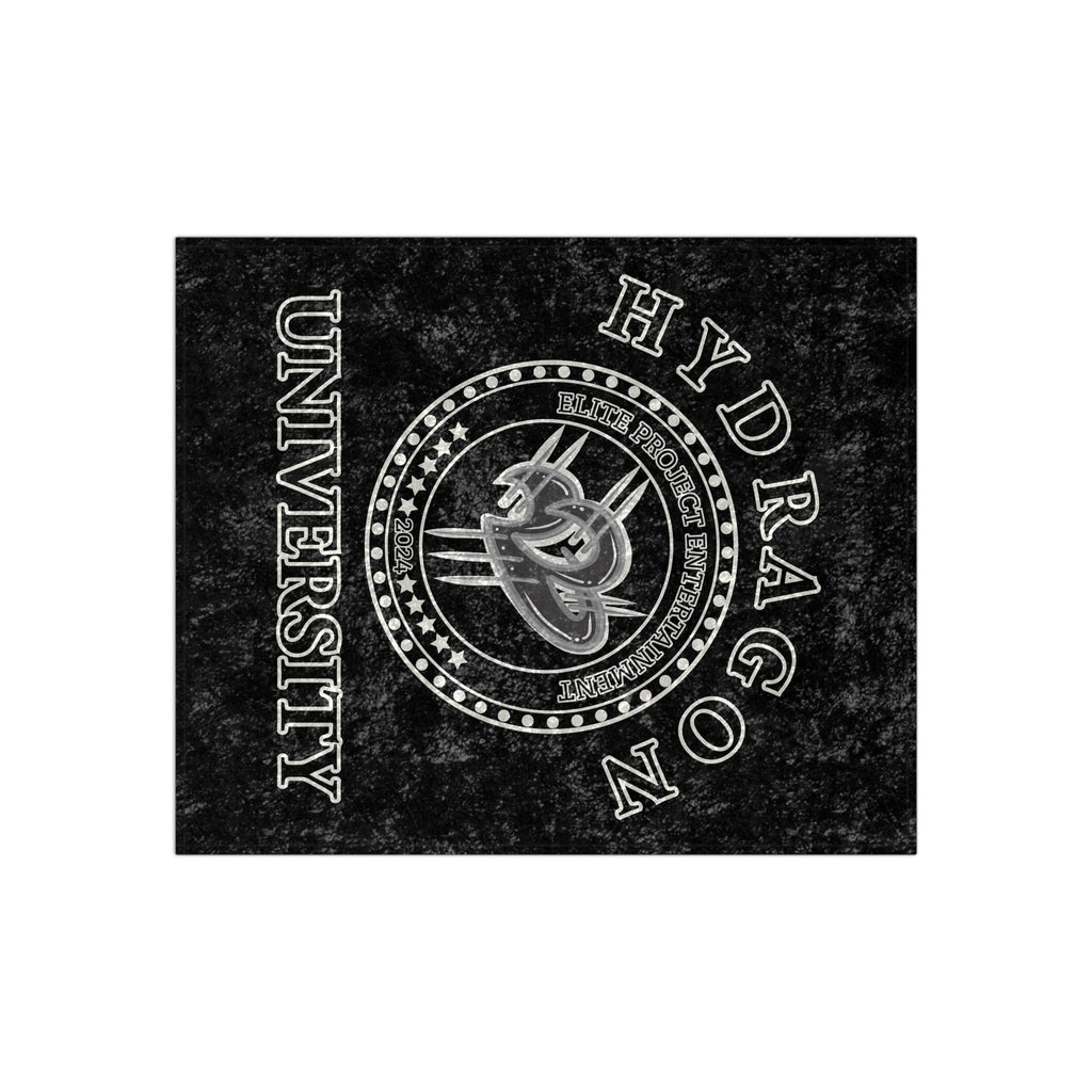 Hydragon University Crushed Velvet Blanket