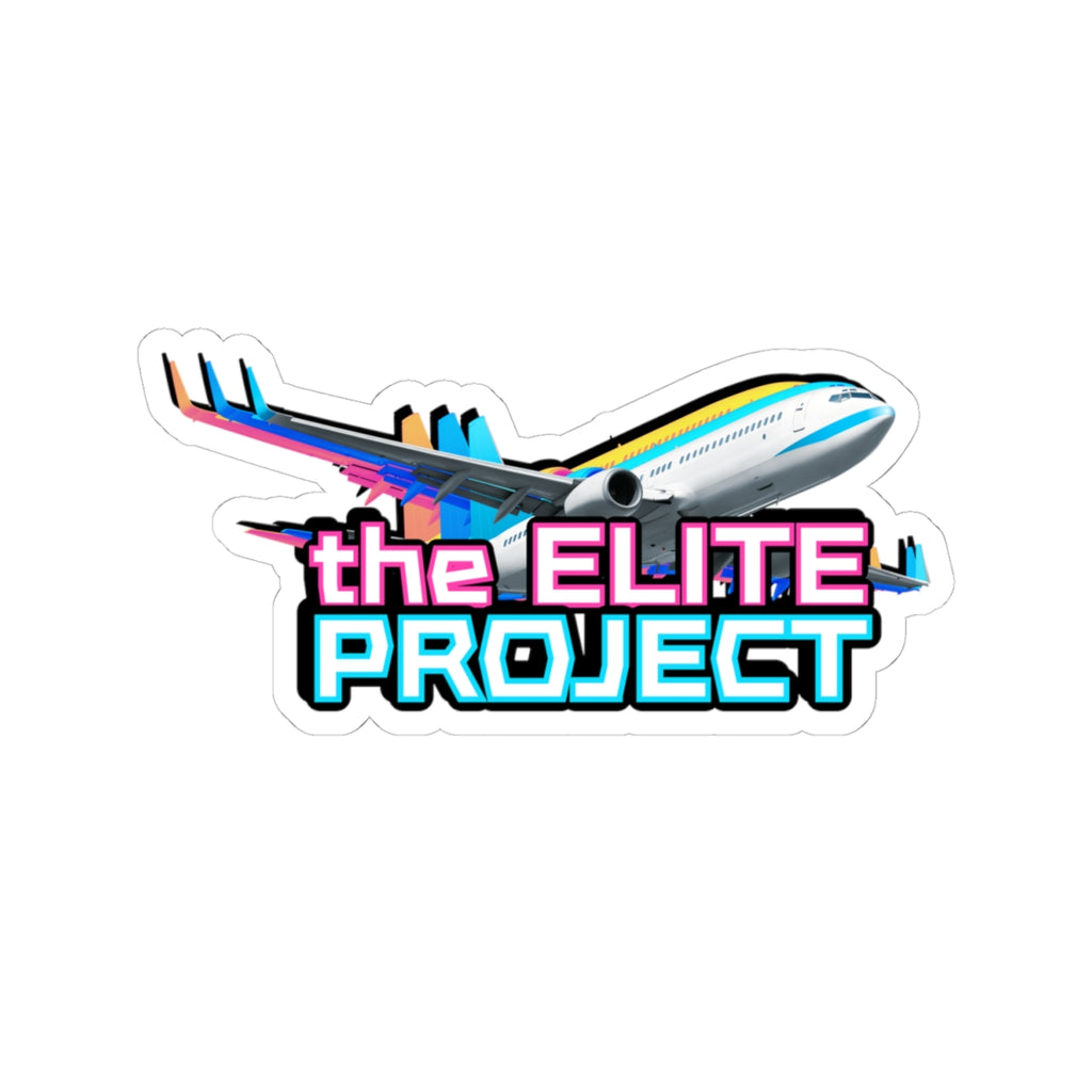 The Elite Project Die-Cut Private Jet Sticker