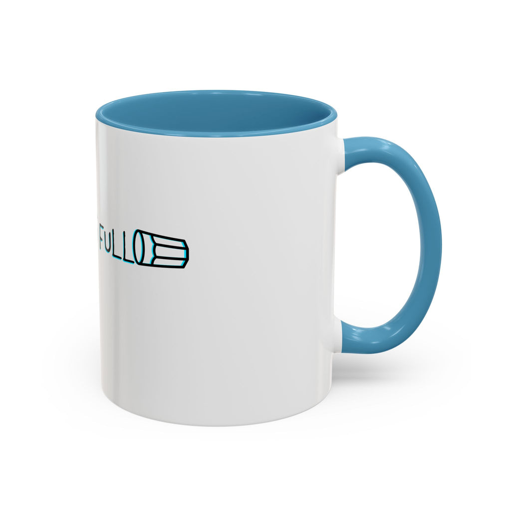Half Glass Full Motivational Accent Mug