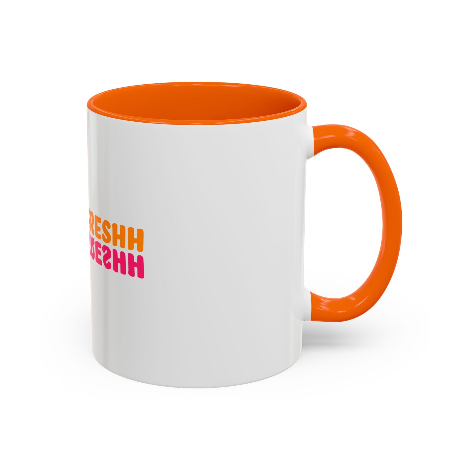 Retro Pink & Orange “STAYFRESHH” Stolen Goods Accent Mug (11 oz)