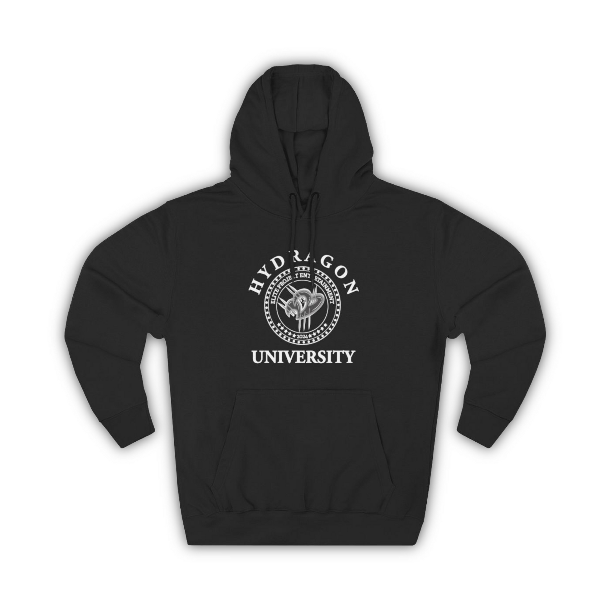 The Elite Collegiate Solid Unisex Hoodie - Black Team