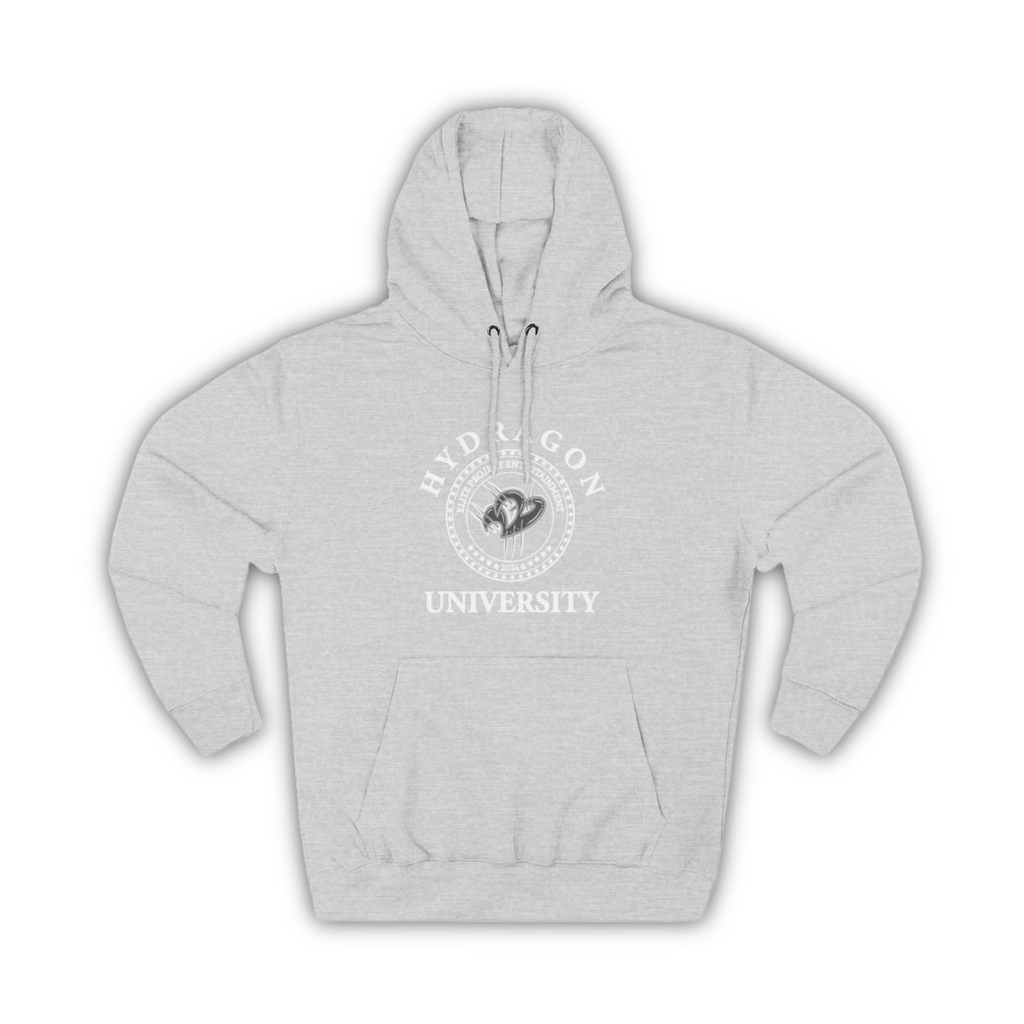 The Elite Collegiate Solid Unisex Hoodie - Grey Team