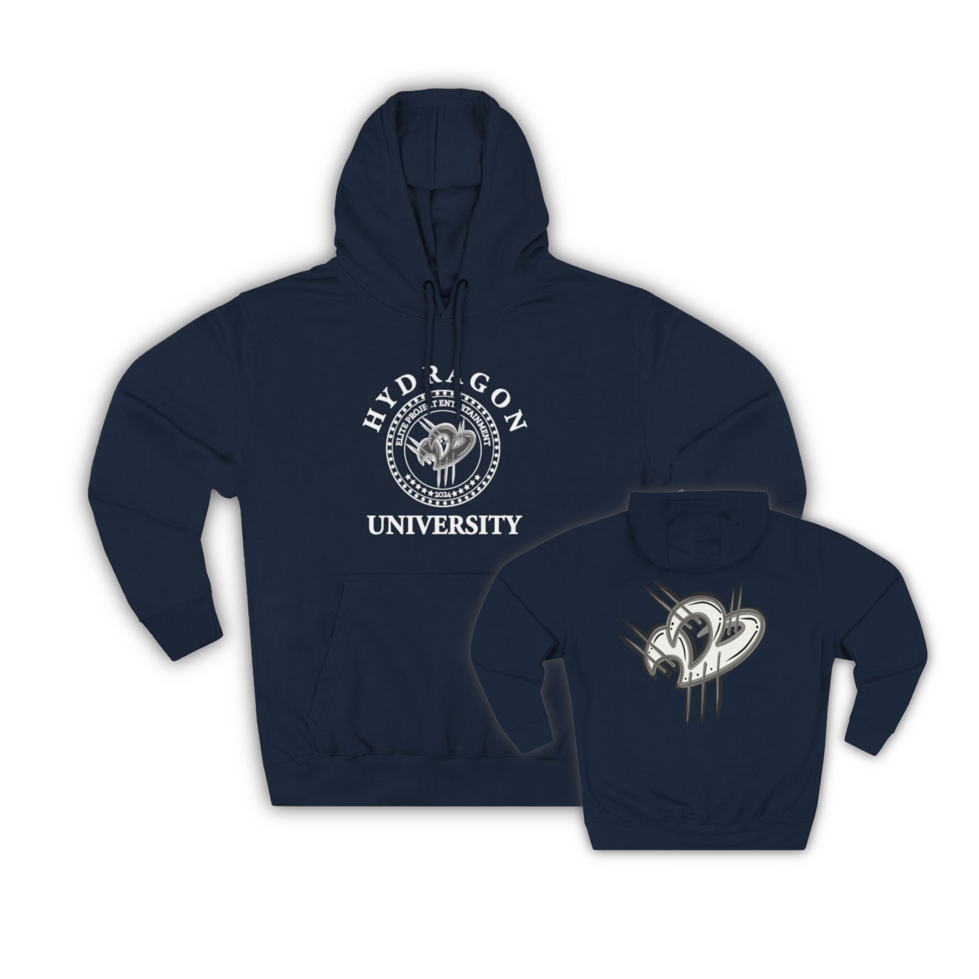 The Elite Collegiate Solid Unisex Hoodie - Navy Team